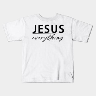 Jesus Over Everything Cool Motivational Christian Kids T-Shirt